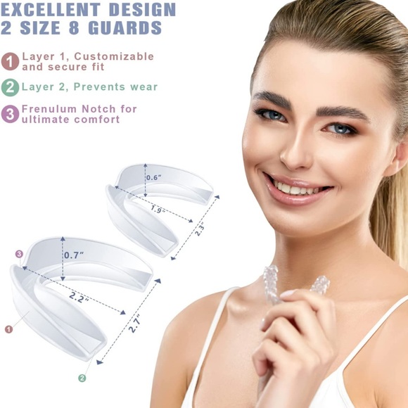 Teeth Grinding Mouth Guard for Sleep, 7 Packs for Teeth Clenching, Stops Bruxism - Picture 10 of 11